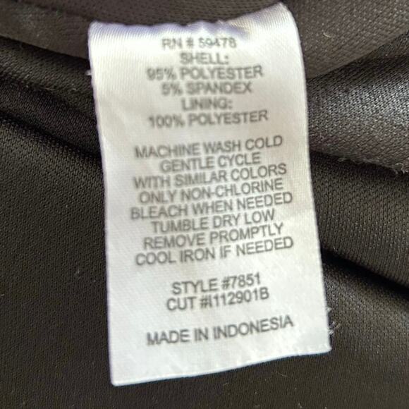 Women Short Sleeve Bodycon Dress Purple Office Career Fall Work Cocktail Size 4 - Picture 7 of 8